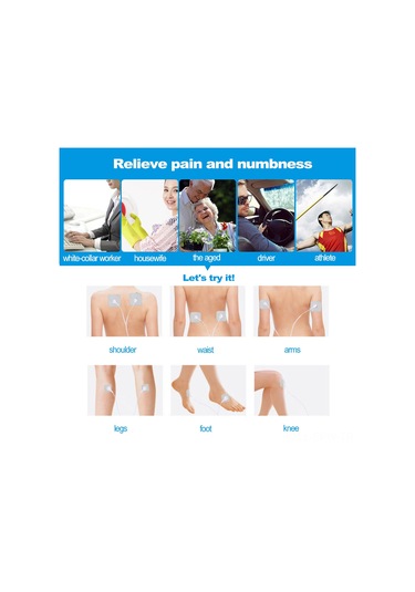 Maiyame 3.5mm Arayüzlü 4x4cm Dikişli Elektrot Yastıkları - 10 Adet, Medikal Fizyoterapi Cihazları İçin, Kan Akışını Artırır, Yenilenebilir Çok Renkli