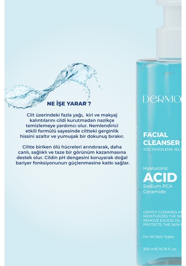 Dermoend Yüz Temizleme Jeli 2'li