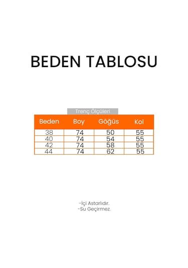Nehar Rüzgarlıklı Astarlı Trenç 1621 - Haki Haki