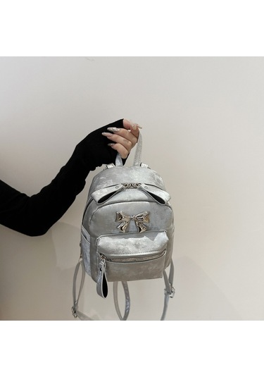 Lyon Kadın Sırt Çantası All-maç Seyahat Kadın Çantası - Gümüş Gümüş
