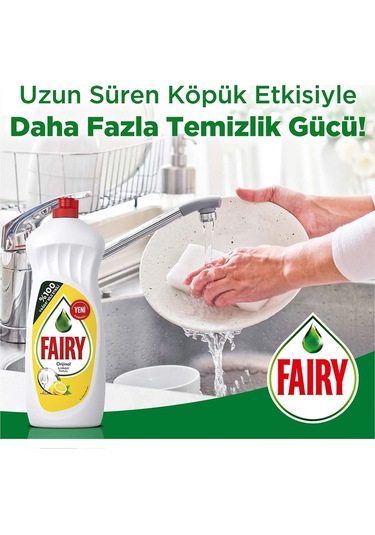Fairy Limon Kokulu Sıvı Bulaşık Deterjanı 4 x 1350 ML