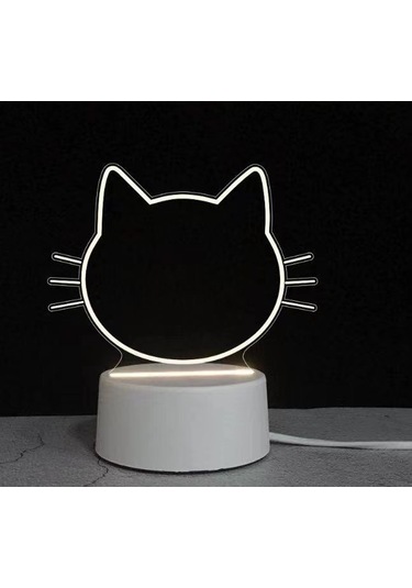 Yaratıcı Led Yazı Tahtası 7 Renkli Gece Lambası, Dokunmatik Ve Uzaktan Kumanda 6 Çok Renkli