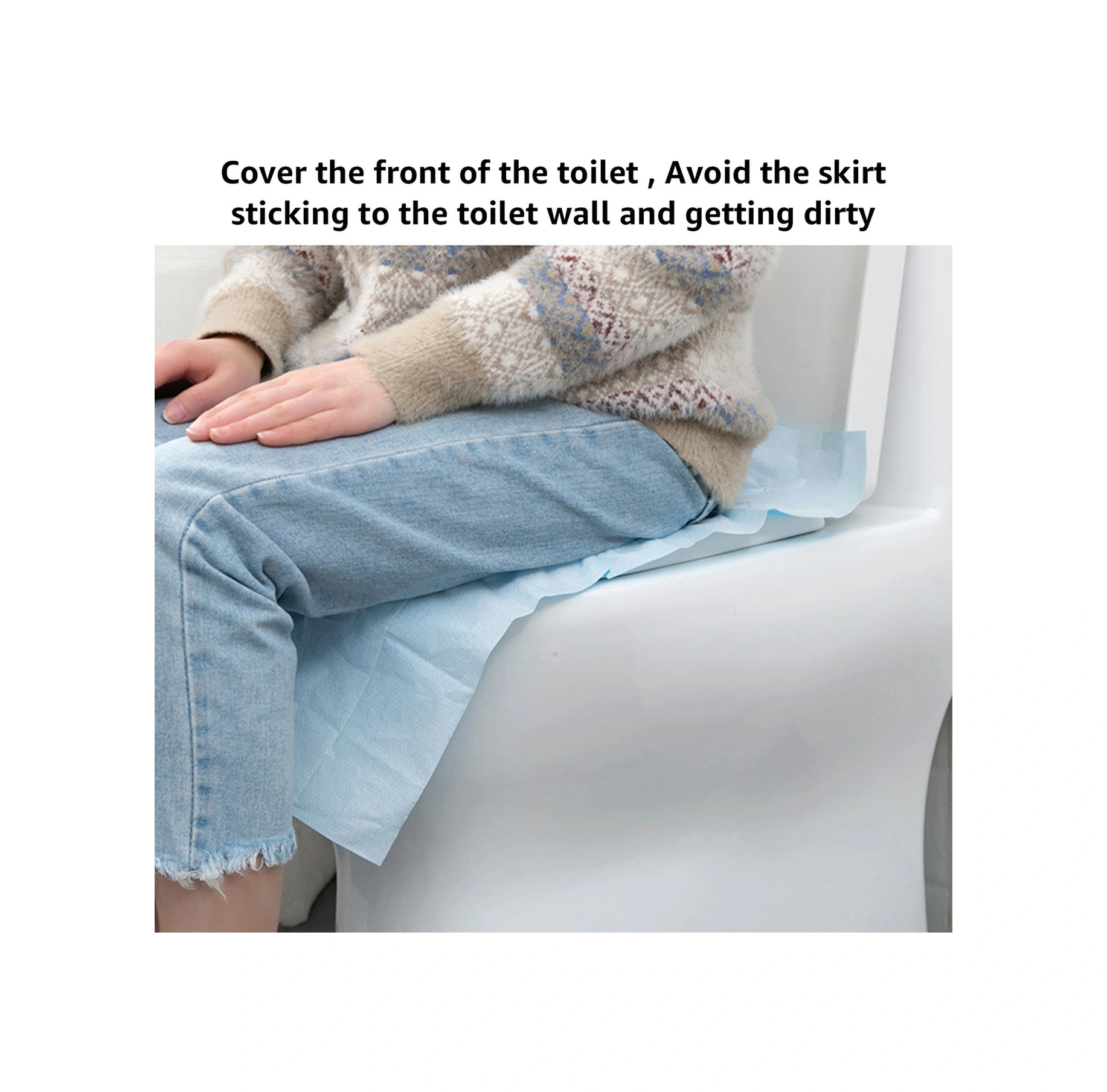 Geeksen Seyahat İçin Tek Kullanımlık Tuvalet Döşemi - Kadınlar Ve Gebeler İçin Su Geçirmez 46x40cm 10 Adet Paket - Ev Ve Seyahat Kullanıma Uygun Kolay Kullanim Diğer