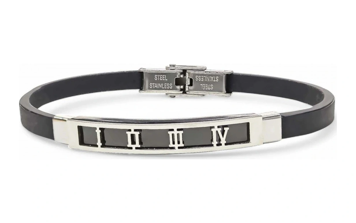 Moncuk Design Roma Rakam Desenli Çelik Bileklik 3351scb005 Sarı