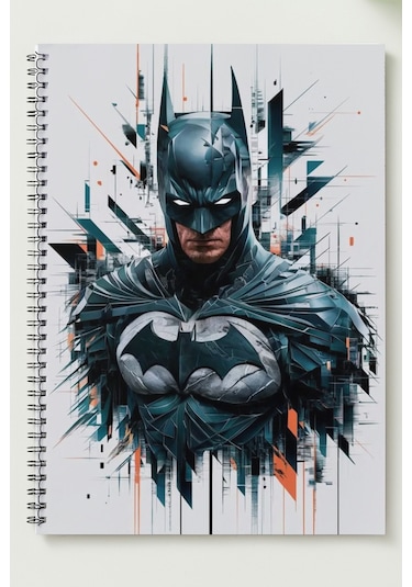Batman-01 A5 Metal Spiralli Çizgisiz Sert Kapak Batman Defter