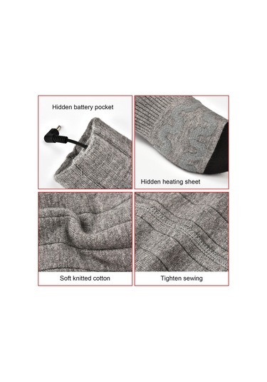 Skycity Isı Verici Bisiklet Socks, 3 Seviye Isı Kontrolü, Gizli Isıtıcı Tabaka, Soğukta Isı Sağlar, Akıllı Dışarıdaki Aktivite Çorapları Pil Yok