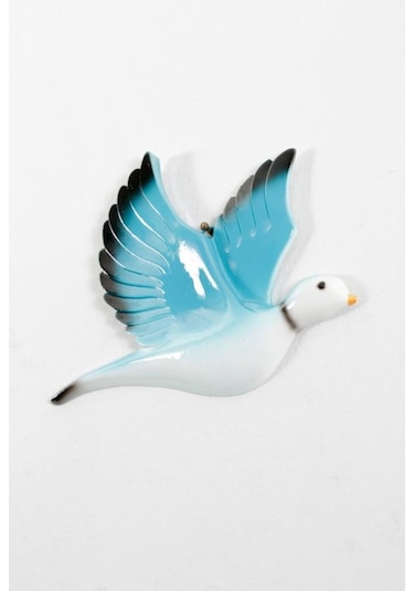 Dekoratif Üçlü Güvercin Duvar Süsü Üçlü Kuş Ev Dekoru (479811067)