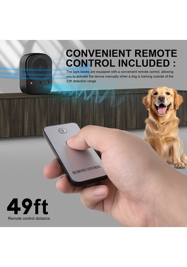 Geeroyoo Uzaktan Kumandalı Ultrasonik Köpek Havlama Durdurucu, Ip45 Su Geçirmez, 4 Modlu, Tüm Irklar İçin