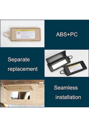 Wondernest Mercedes-benz S Class W220 1998-2005 Ön Sağ Güneşlik Makyaj Aynası Gri