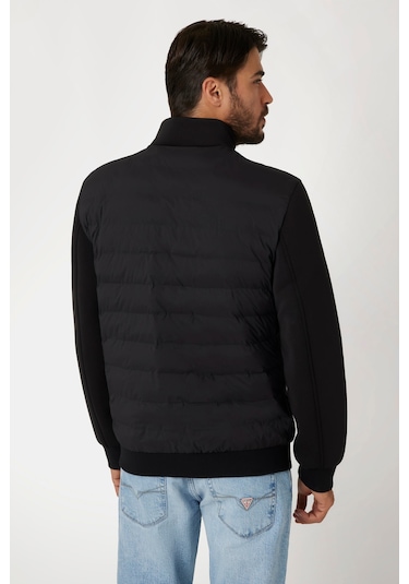 Guess Erkek Stretch Scuba Şişme Mont - Siyah Siyah