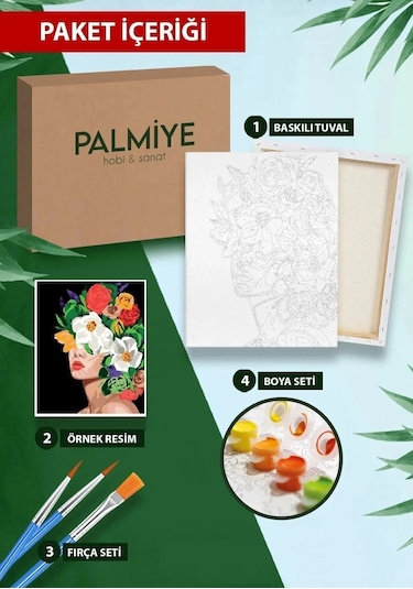 Sayılarla Boyama Tuval Seti 40x50 Cm - Harry Potter