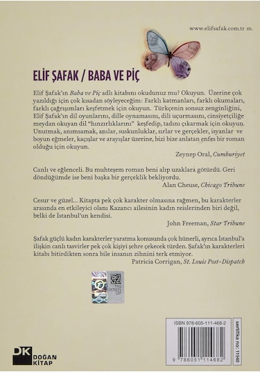 Baba ve Piç - Elif Şafak - Doğan Kitap