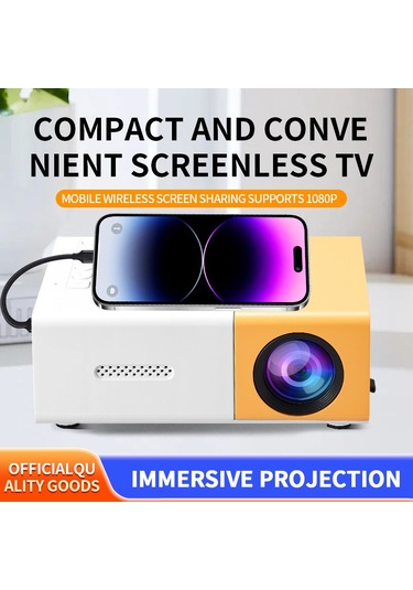 Xianwen Led Ev Ofis Yg300 Projektör Hd 1080p Mikro Mini 3d
