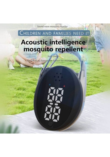 Vkemall M60 Ultrasonik Sivrisinek Kovucu Elektronik Sivrisinek Öldürücü Sivrisinek Kovucu Toka Siyah