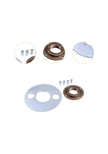 Suntek Mini Cep Scooter Parçası Için Dişsiz Volan Ve Arka 54t Zincir Dişlisi İle