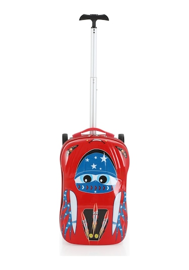 Mçs Group V306 Abs Çocuk Valiz-rocket Car Kırmızı