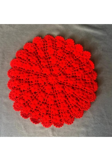 Uretti - Yıldız 7202 - El Örgüsü Sarı + Kırmızı + Beyaz 3'lü Lif Seti