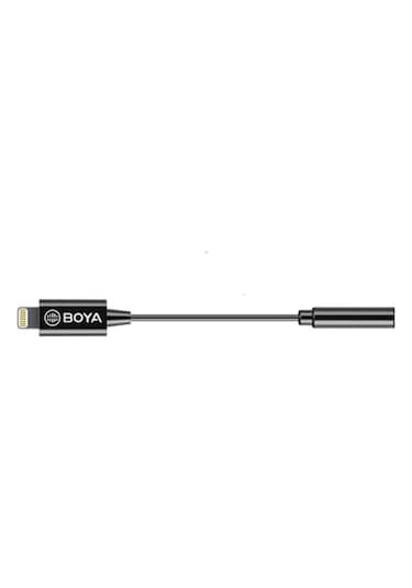 Boya By-K3 Apple Uyumlu iPhone Kulaklık Mikrofon Dönüştürücü Lightning Kablo