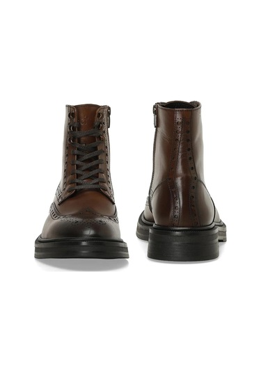 İnci Mınsk Taba Erkek Hakiki Deri Klasik Bot Taba