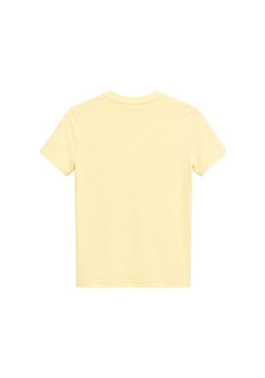 Mixray 2100 Kadın Slim Fit Bisiklet Yaka Soft Basic T-shirt Sarı