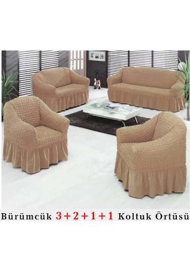 Upmall Bürümcük Koltuk , Çekyat Örtüsü, Kılıfı 3211 Bal Bal