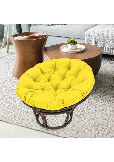 Flybuy Suntek Sundurması Sarı Sarı Sandalye Minderli İj Hamak Bosphorusboutique Bahçe 60cmx60cm Vc Sarı