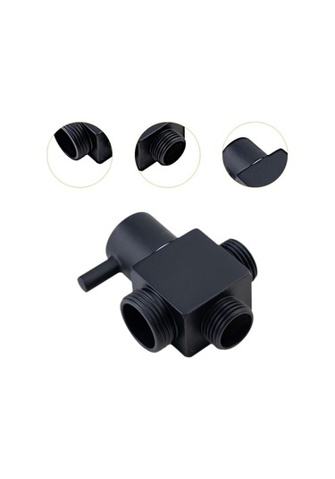 Pazly Suntek Duş Yönlendirme Vanası - Mutfak, Banyo Ve Oda İçin Siyah Siyah