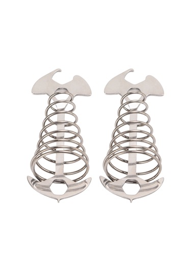 Skycity 2 Adet Çadır Gövde Bağlama Aynası, Çelik Ve Alüminyum, Çadır Sabitleyici, Rope Kanca, Çıkrık Kullanıma Uygun, Çadır Aksesuarı, Gümüş Renk Gümüş