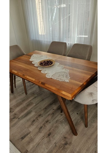 Şal Desen Fransız Dantelli Keten Gardeya Lüks Runner