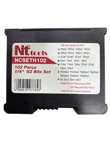 Nt Tools 102 Parça Bits Uç Seti