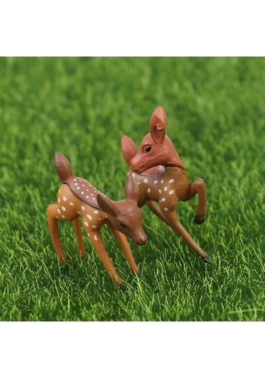 Lijinxu Bahçe Heykel Dekor Yapay Geyik Heykeli Hayvan Reçine El