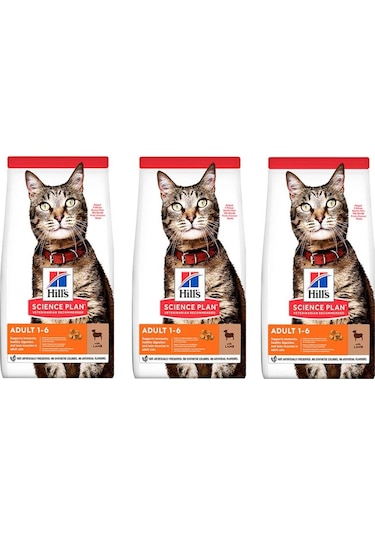 Hill's Kuzu Etli Yetişkin Kedi Maması 3 x 1500 G