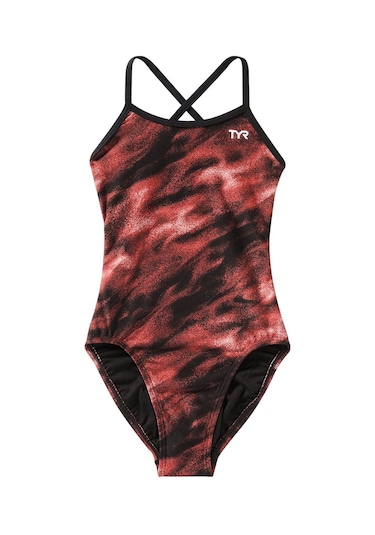 Tyr Durafast Elite Kadın - Kız Trinityfit Yüzücü Mayo - Soren Kırmızı