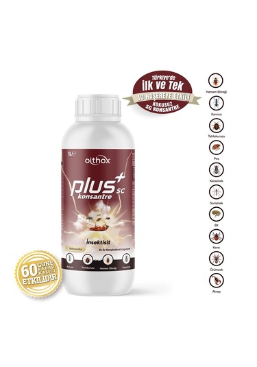 Oithox Plus Sc Uyuz Böcek Pire Örümcek Bit Tahta Kurusu Haşere Öldürücü 1 L