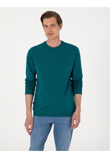 Pierre Cardin Erkek Zümrüt Sweatshirt 50314054-vr055 Zümrüt