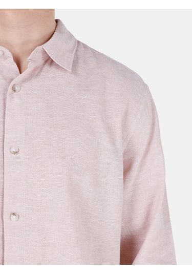 Colin's Colins Normal Kesim Shirt Yaka Pembe Erkek Uzun Kol Gömlek Cl1068759 Cl1068759 Q1.v1 Plı Pembe