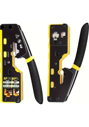 Besthome1 Dream011 Rj45 Krimp Aleti Seti Cat5e-cat6 Cat6a 8p8c Ethernet Crimper Tel Soyucu Kesici
