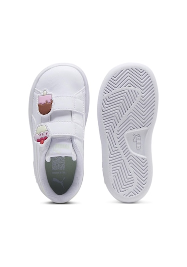 Puma Smash 3.0 Badges V Inf Çocuk Sneaker-beyaz Beyaz
