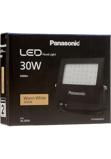 Led Floodlight, Sıcak Beyaz Işık 3000k , 30w, 2450 Lümen Beyaz