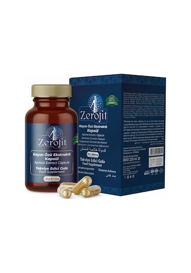 Zerofit Sandaloz Ekstraktlı Form Kapsül 30 Adet + Kayısı Özlü Kap