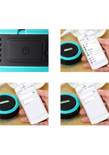 Jeemson Yeşil Mini Taşınabilir Bluetooth Hoparlör - Su Geçirmez, Toz Koruyucu, Süspansiyon Çubuğu İle Dış Etkinlikler İçin, Tf Kart Desteği Ve Derin Taban