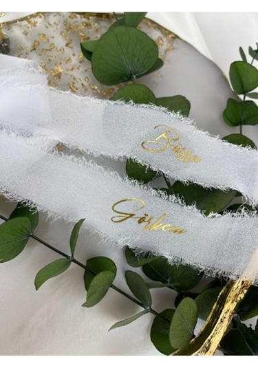 İsimli Söz Nişan Kurdelesi - İpek Kurdele B-1