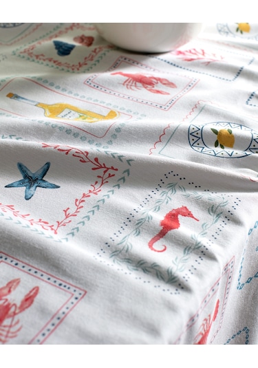 Garope Pamuklu Masa Örtüsü - Renkli - 150x150 Cm 8684427277911 Çok Renkli