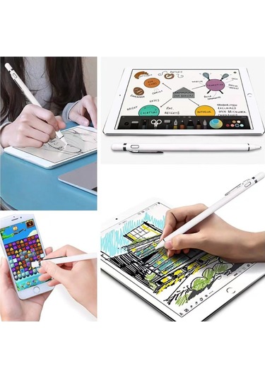 UnDePlus Pencil 08 Stylus Kapasitif Dokunmatik Kalem Beyaz