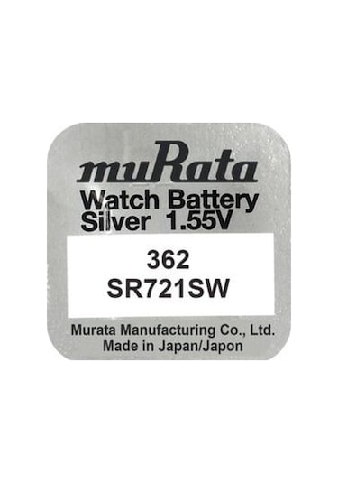 Murata 362 SR721SW Saat Pili 10'lu