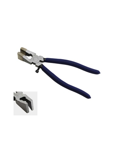 Springsun 8 İnç Cam Kenar Düzeltici Pense - Ergonomik Mavi Kollü, Hassas Cam İşleri İçin Özel Tasarlanmış Dayanıklı Araç