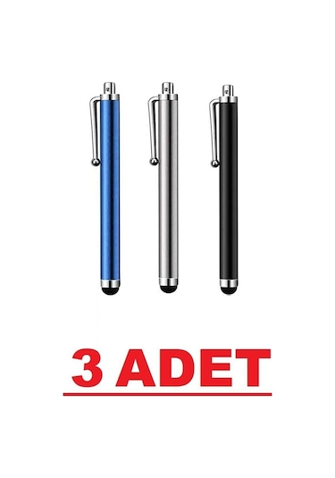 Dokunmatik Kalem - Akıllı Tahta Tablet Telefon Kalemi 3 Adet