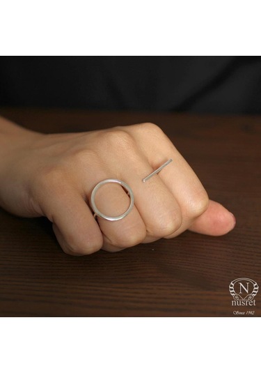 925 Ayar Gümüş Çift Parmak Yüzük