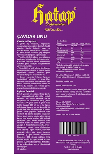 Hatap Çavdar Unu 5 x 1 KG