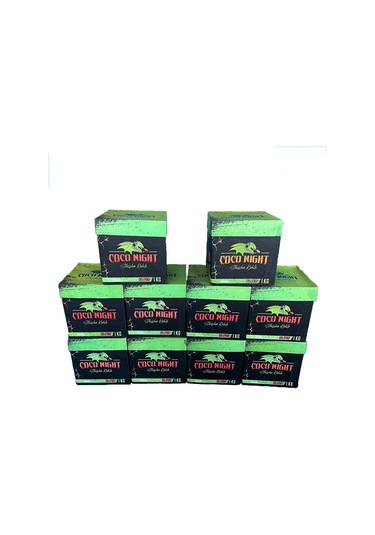Coco Night Hindistan Cevizi Küp Nargile Kömürü 10 KG